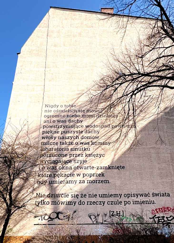 Typo mural in poznan