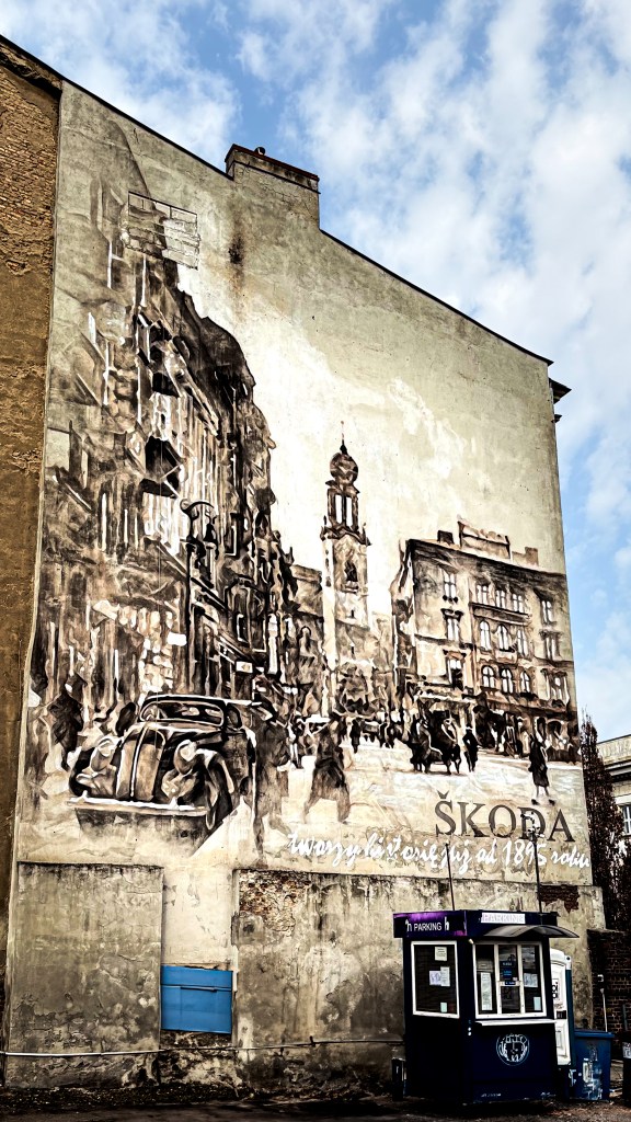 Mural skoda in poznan