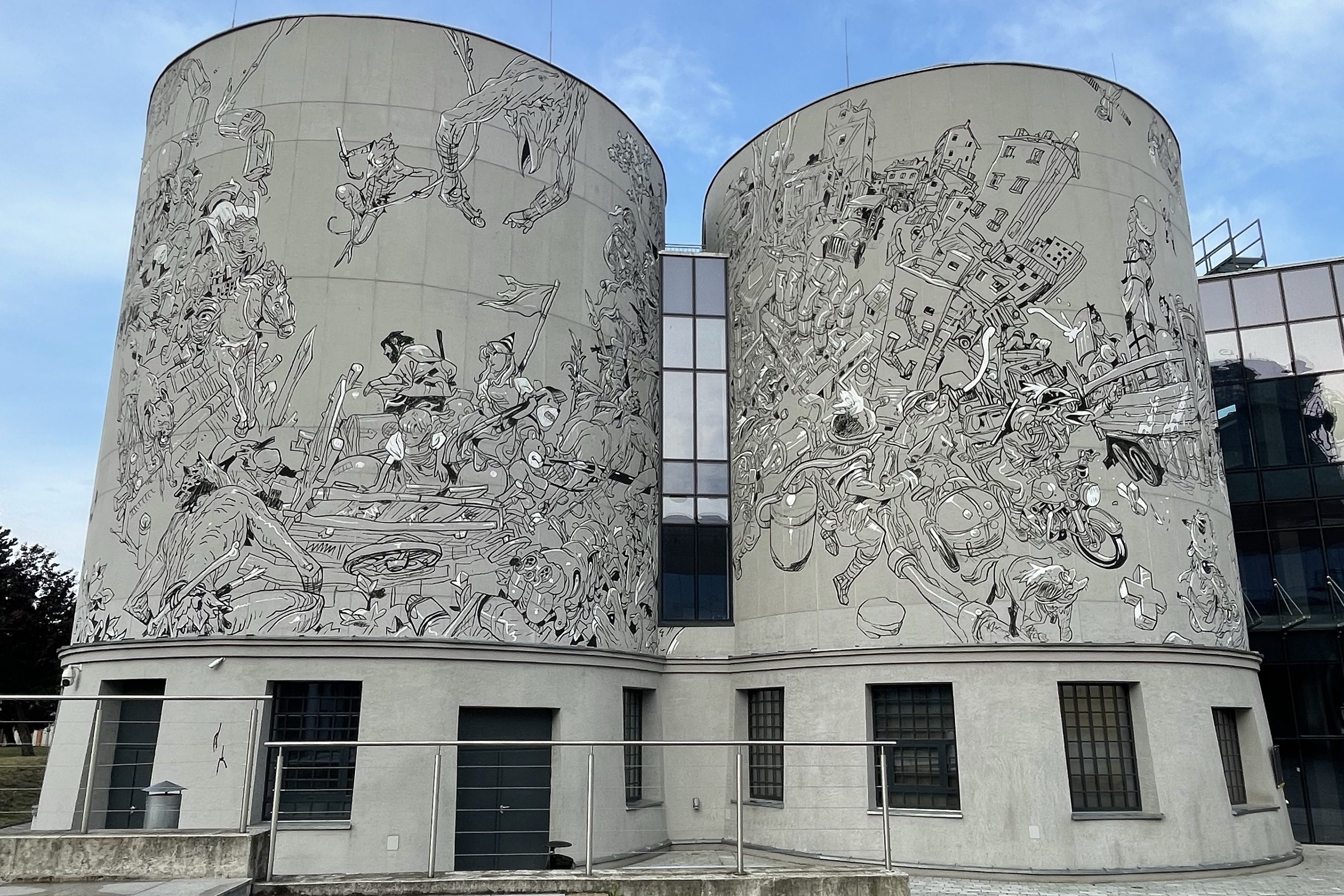 The work is based on a design by Kim Jung Gi