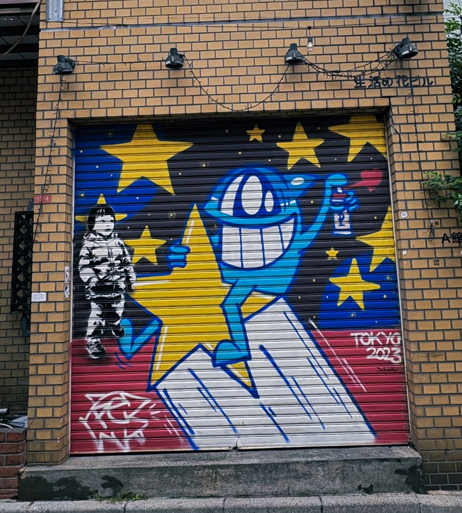 pex and dotasteis mural in tokyo
