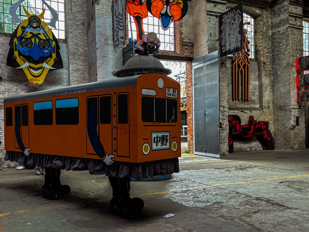 train in the layup gallery