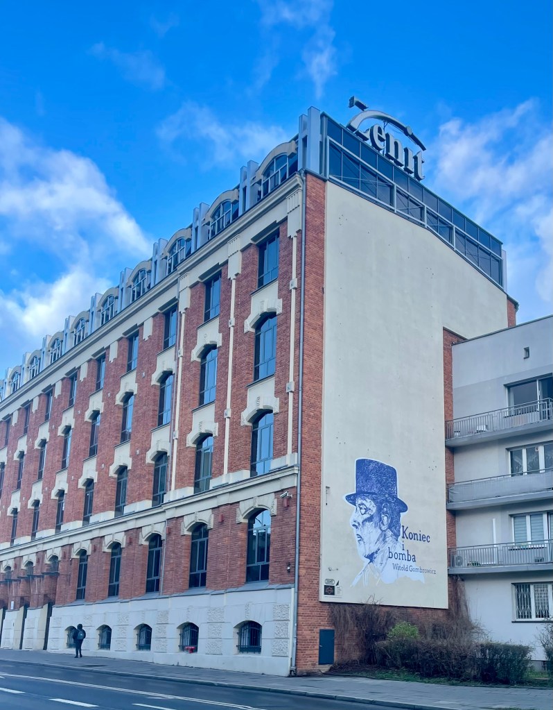 mural with witold Gombrowicz