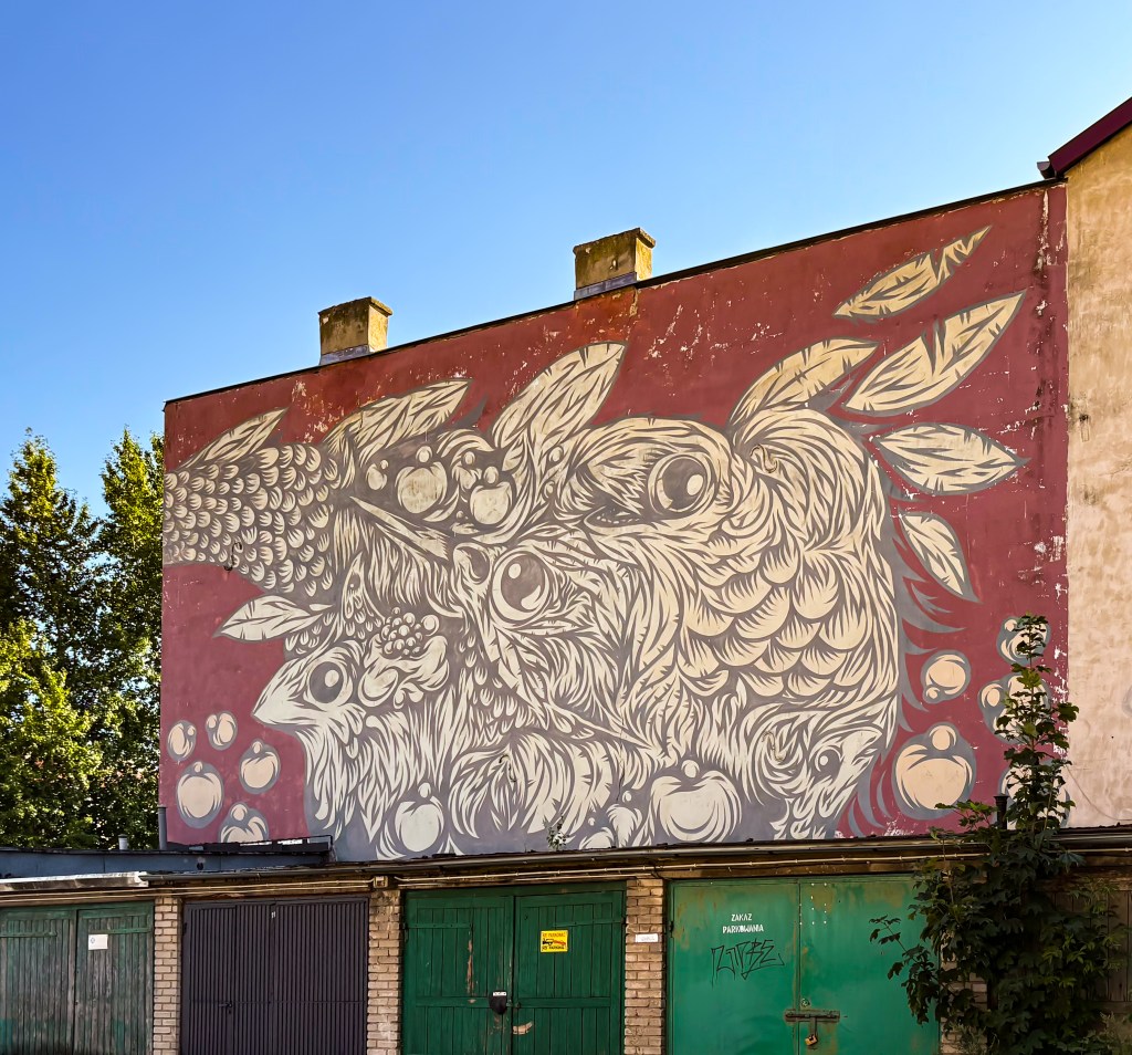 mural with bird