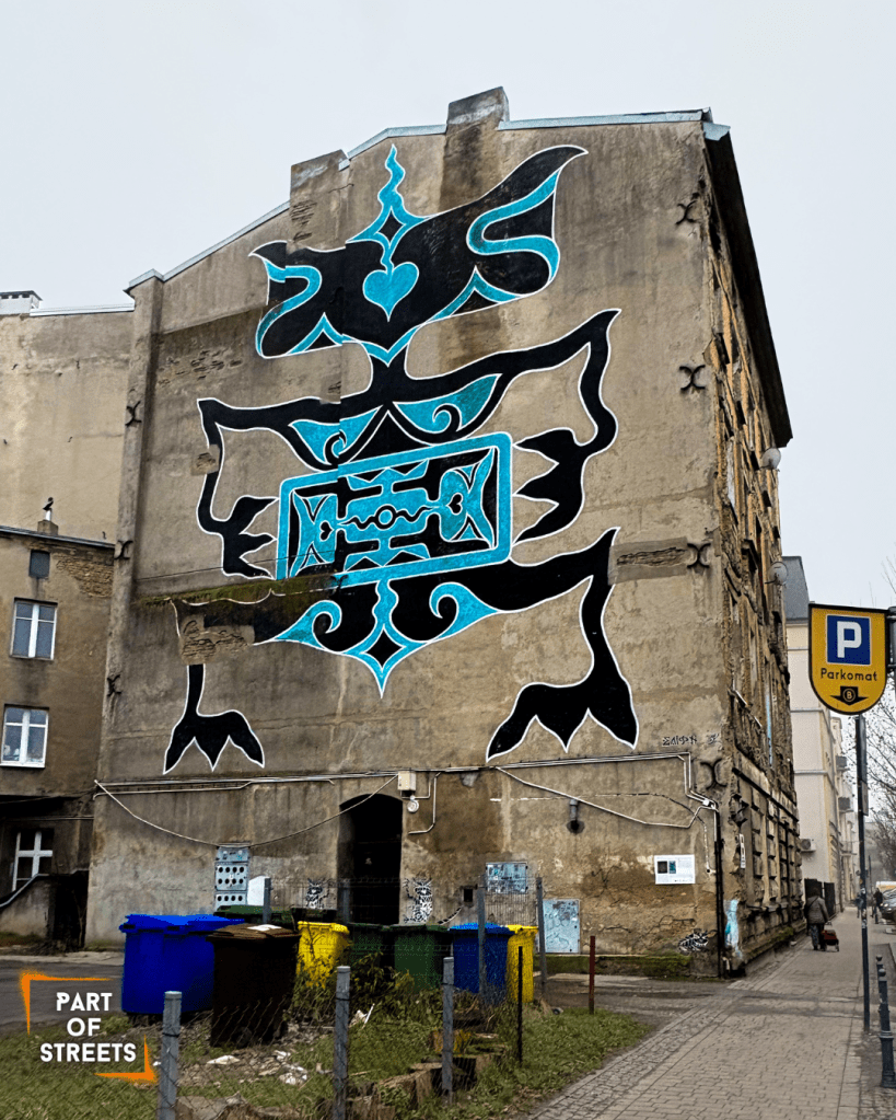 Egon Fietke mural in Łódź, Poland