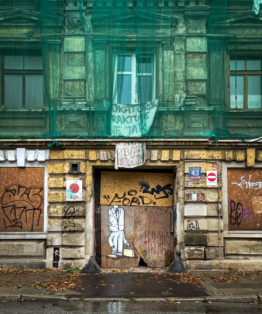 street art by street wind in Łódź, Poland. 